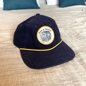 Corduroy rope Hat Bait and Tackle Navy